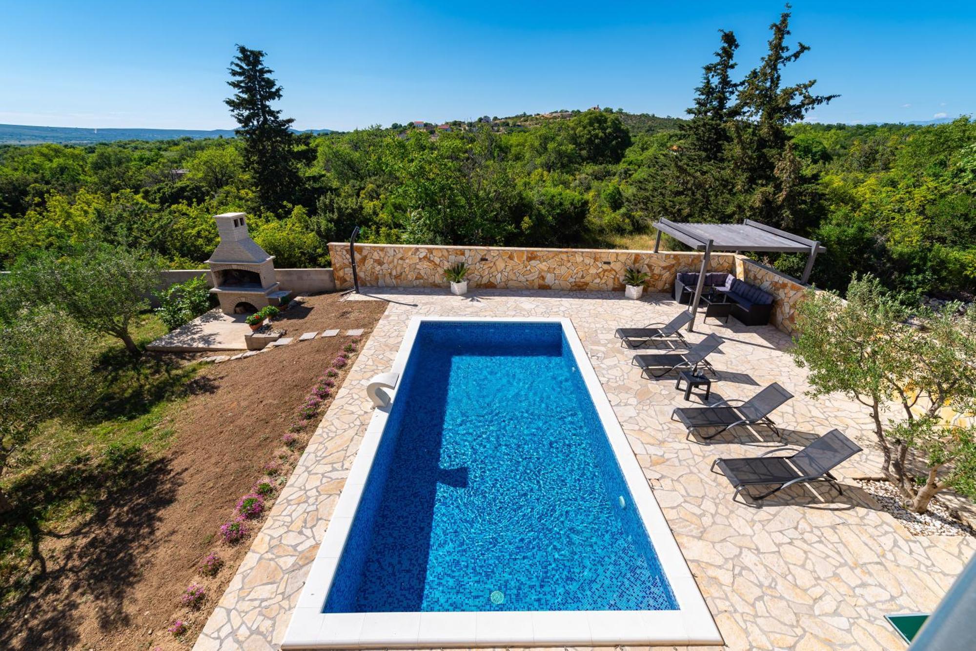 My Dalmatia - Holiday Home Maria With Private Swimming Pool Kakma Exteriér fotografie